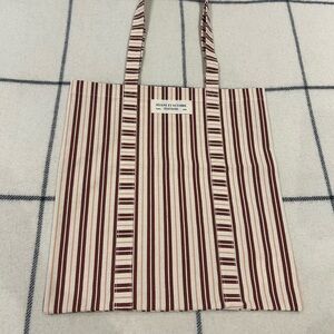 Sezane Striped Tote Bag